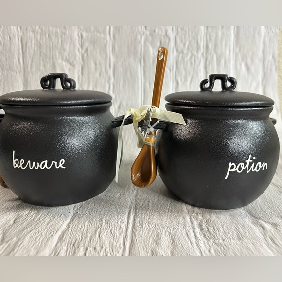 NWT Rae Dunn set of Potion and Beware Cauldron’s - Picture 1 of 5